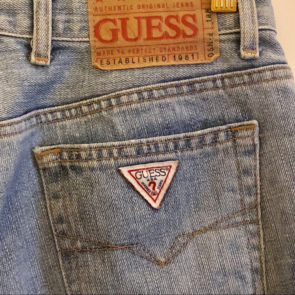 Vintage Authentic Original Guess Faded Jeans